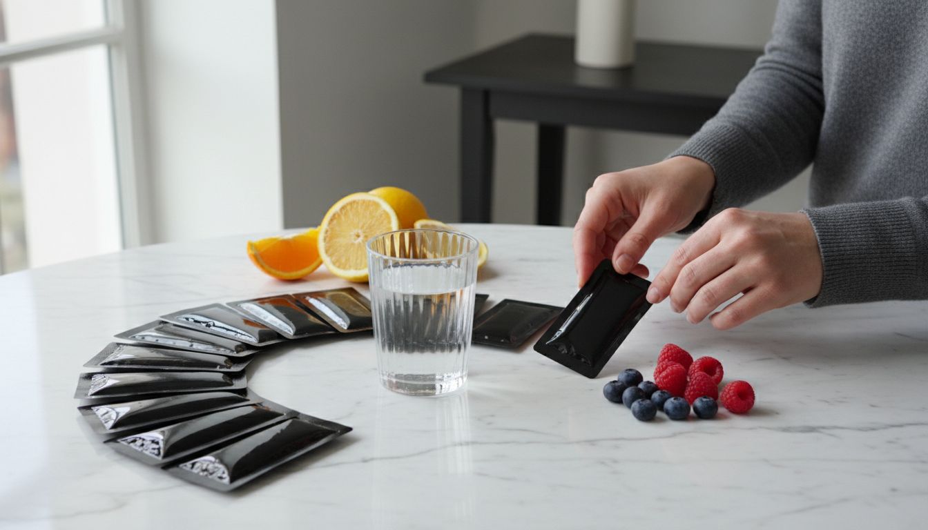 top liquid collagen sachets hero header image