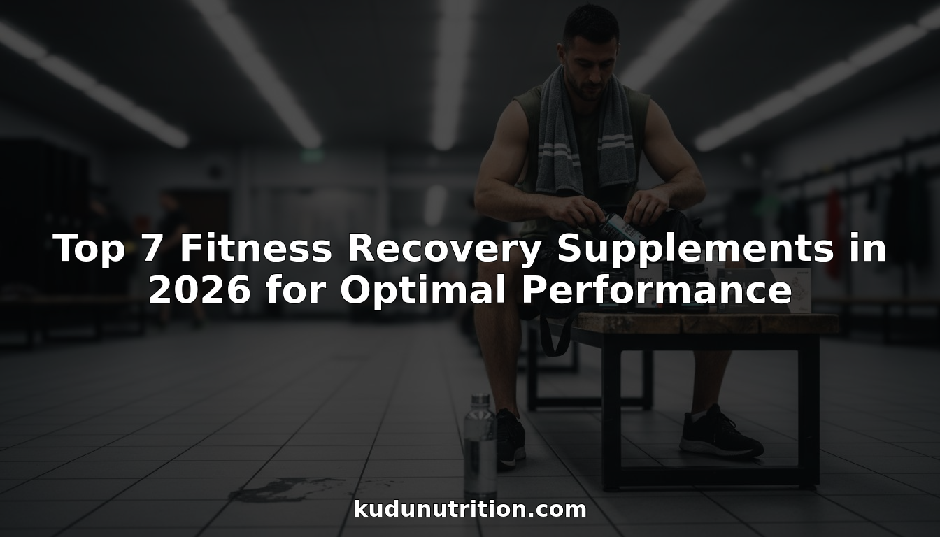 Athlete unpacking fitness recovery supplements in gym locker room