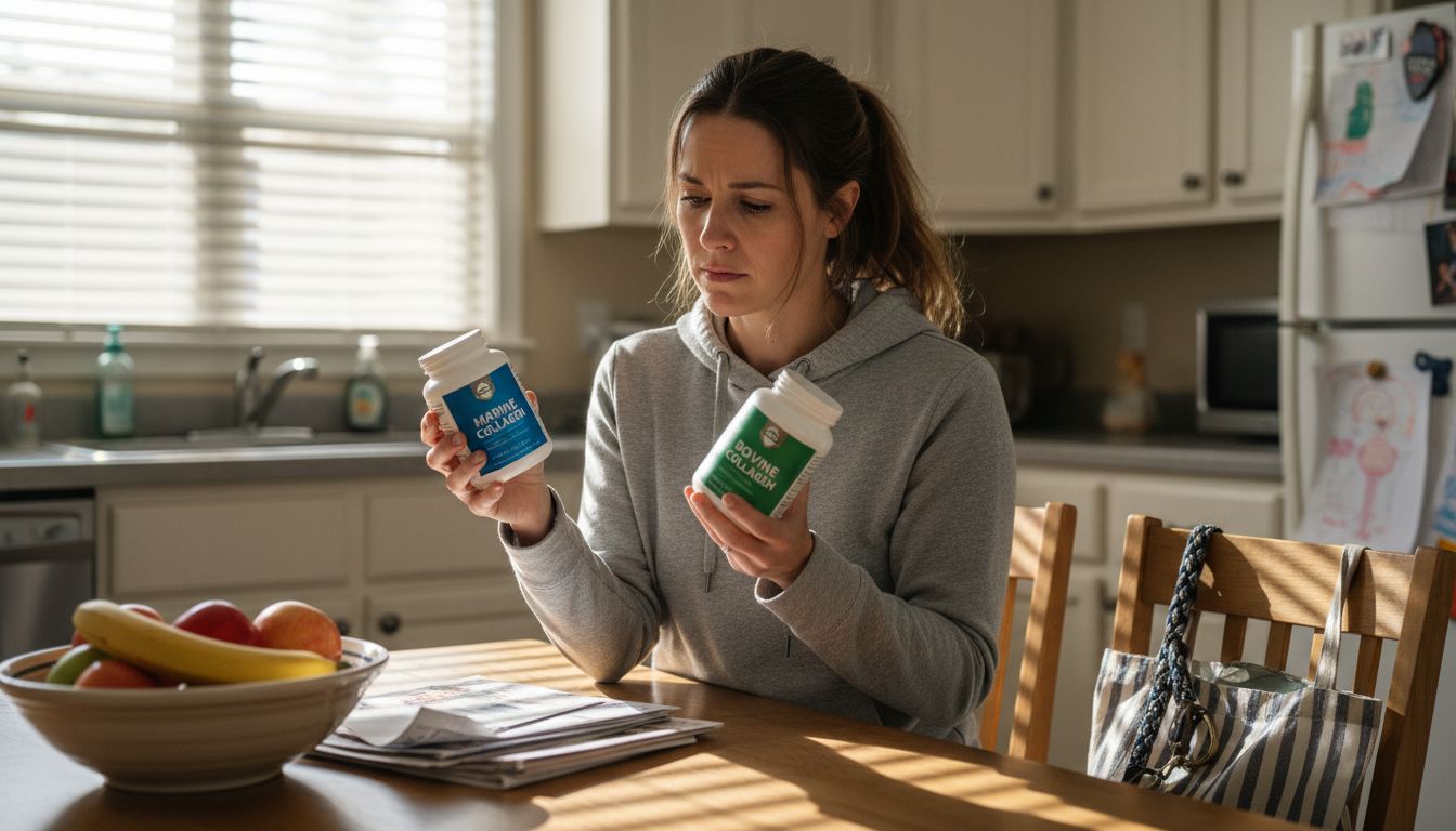 Comparing marine and bovine collagen jars