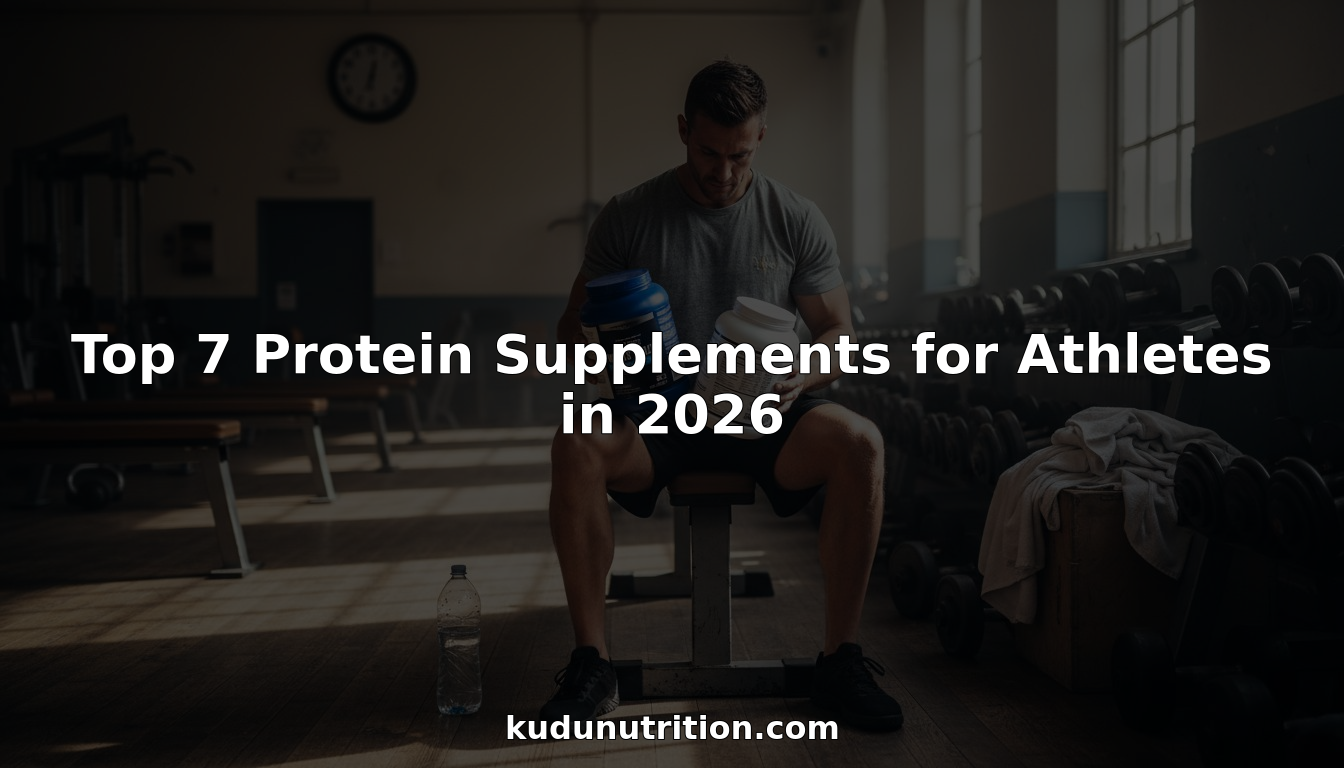 Athlete choosing protein supplement in gym