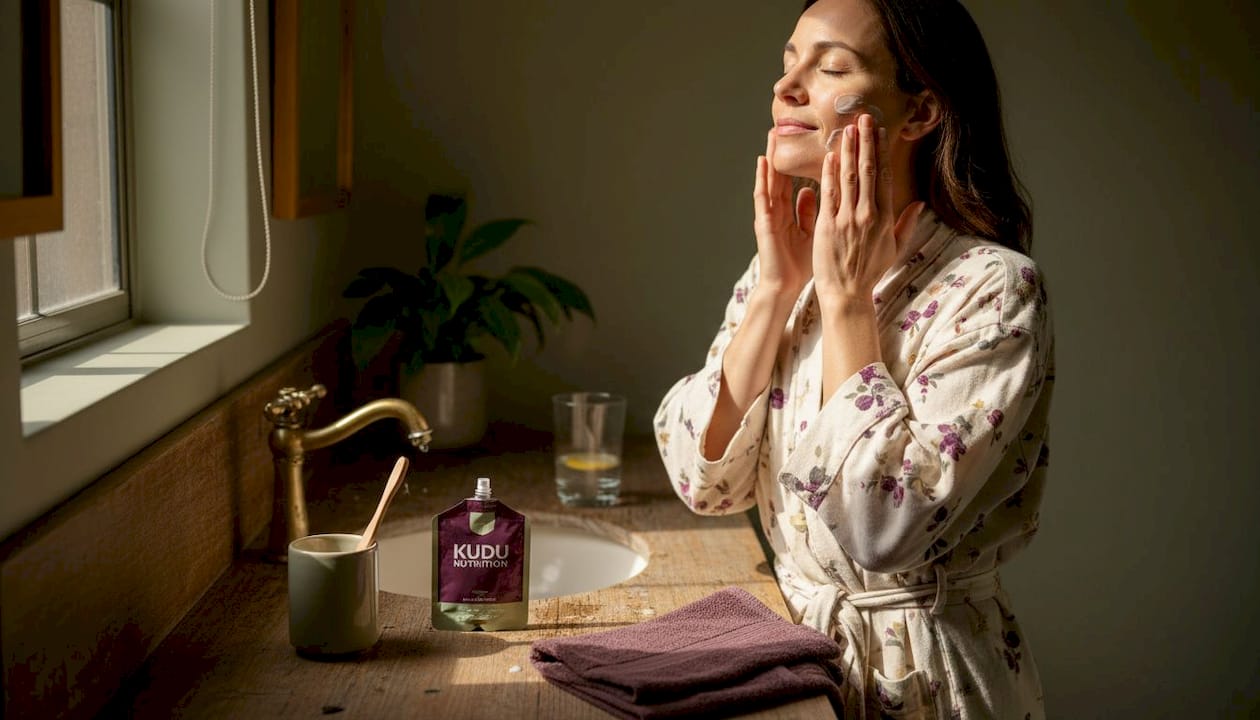 Morning skincare routine at home