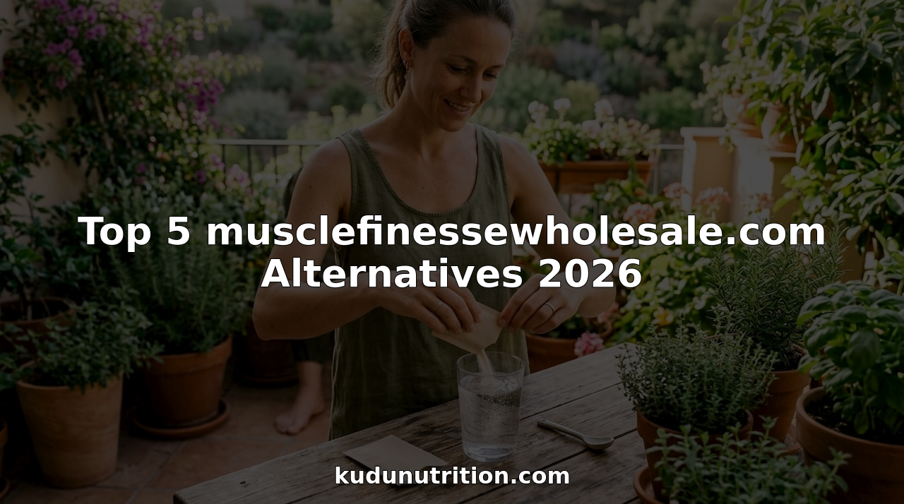Woman preparing collagen supplement drink in kitchen
