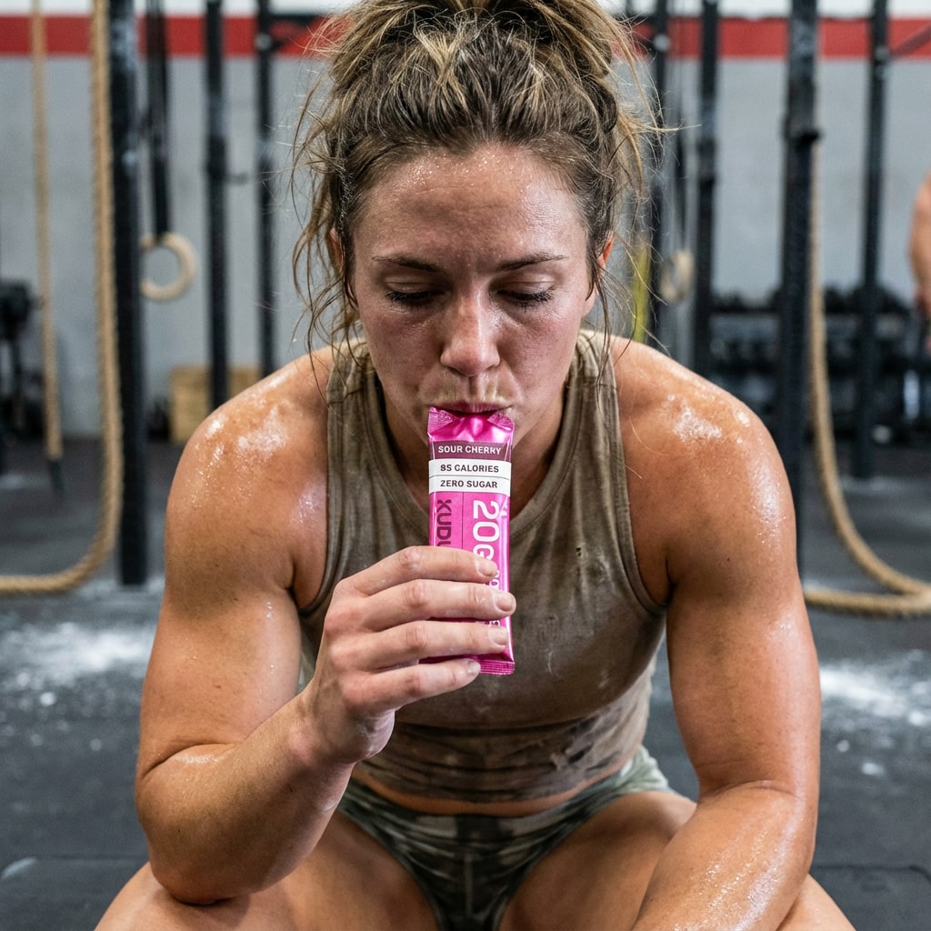 crossfit athlete consuming kudu collagen protein