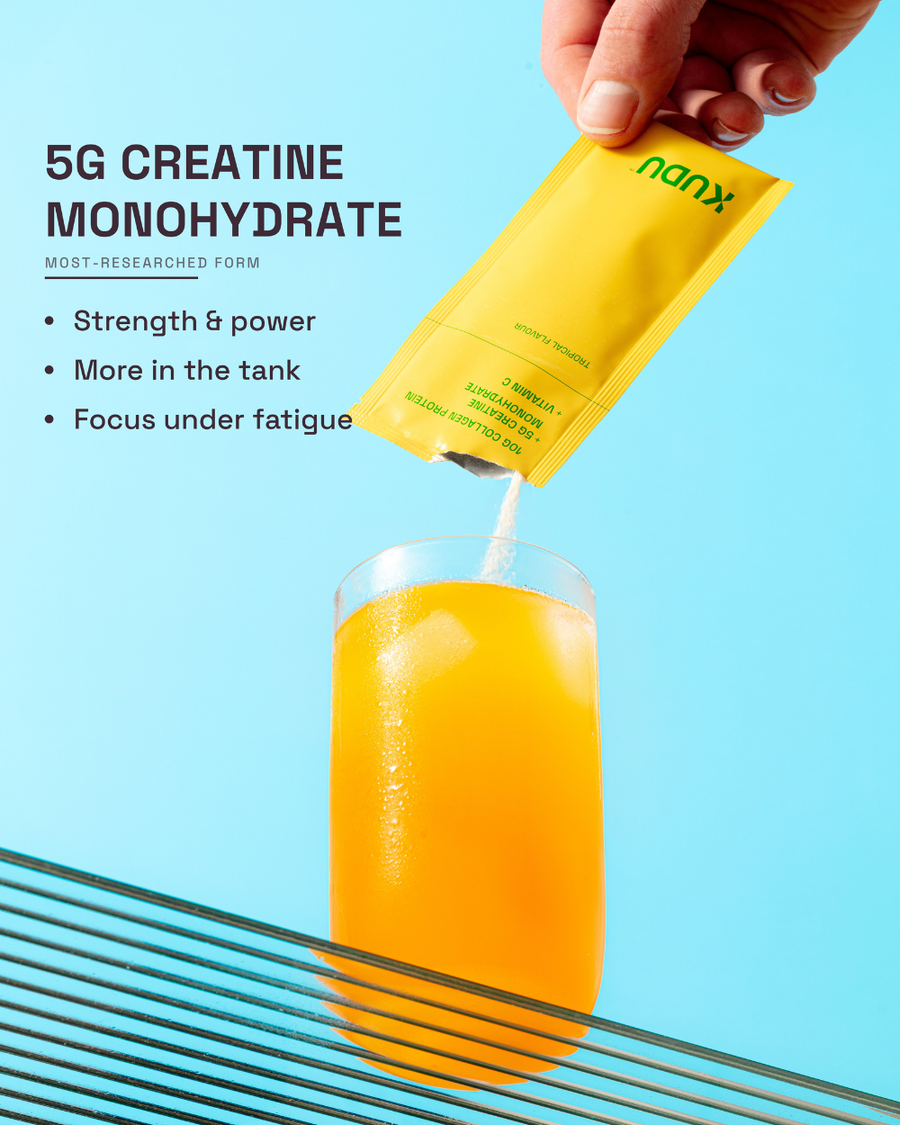 KUDU Collagen + Creatine — 5g creatine monohydrate for strength, power and focus under fatigue