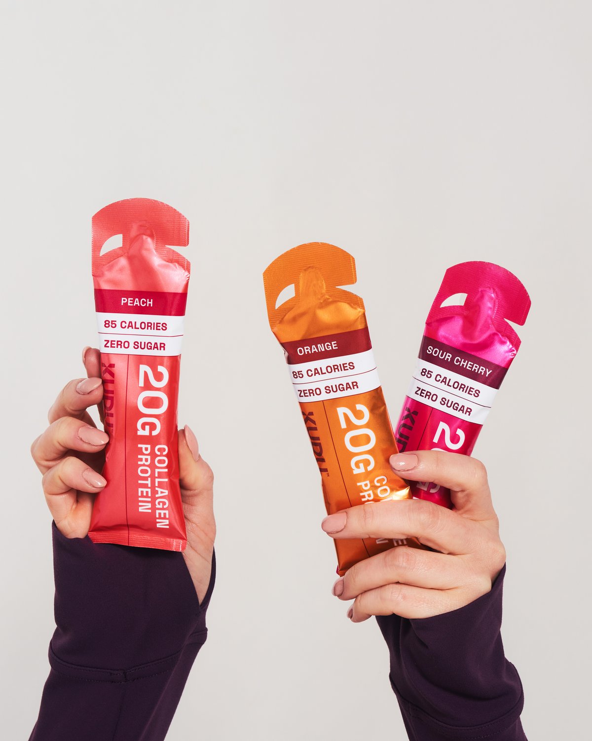 KUDU Peach, Orange and Sour Cherry shots